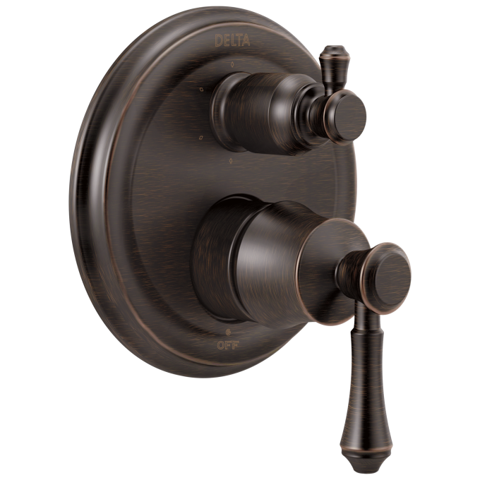 DELTA Cassidy Traditional 2-Handle Monitor 14 Series Valve Trim with 6-Setting Integrated Diverter — Venetian Bronze