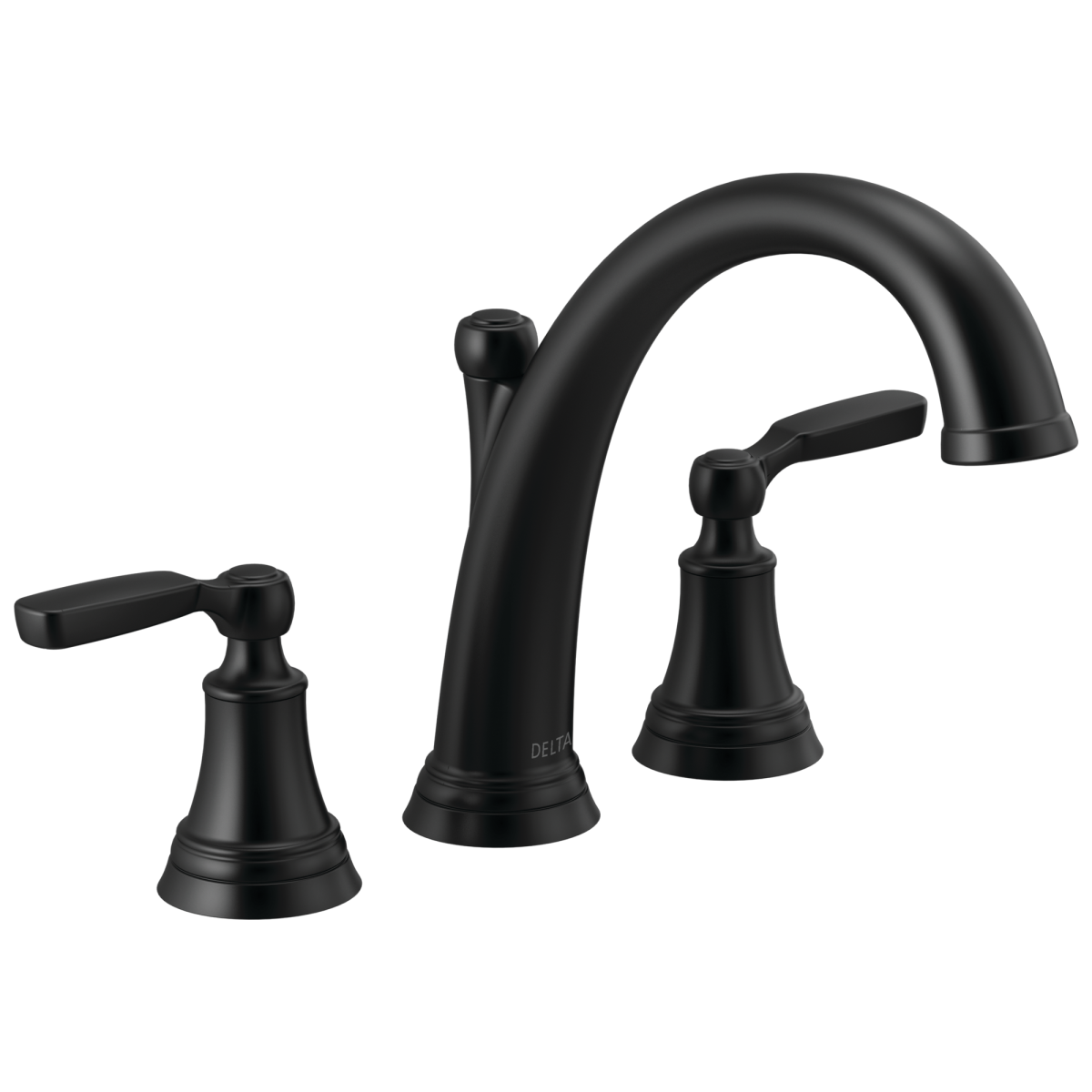 DELTA Woodhurst Roman Tub Trim — Matte Black