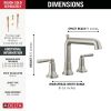 DELTA Saylor Roman Tub Trim — Stainless