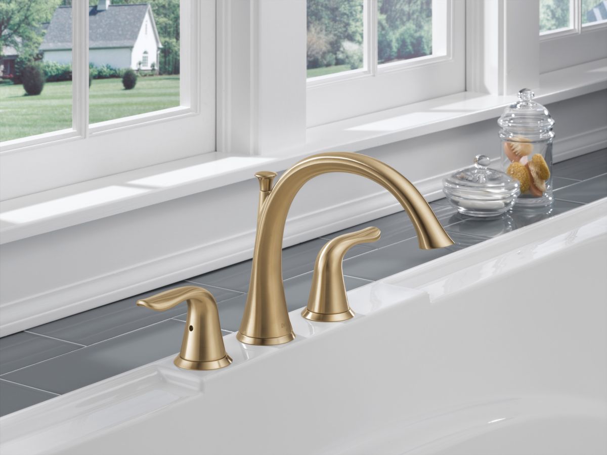 DELTA Lahara Roman Tub Trim — Champagne Bronze