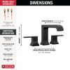 DELTA Velum Roman Tub Trim — Matte Black