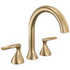 DELTA Bonacci Three Hole Roman Tub Trim — Lumicoat® Champagne Bronze