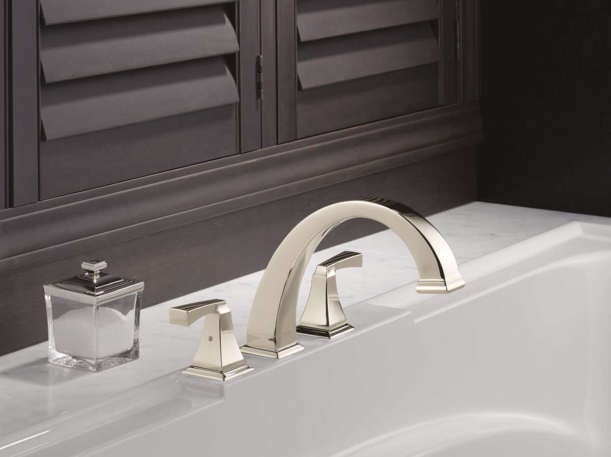DELTA Dryden Roman Tub Trim — Polished Nickel