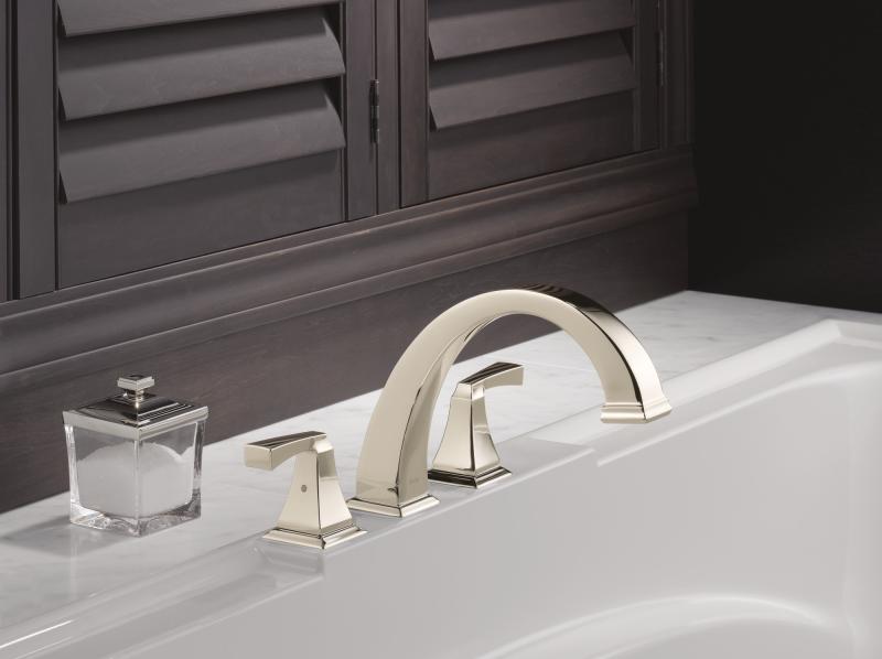 DELTA Dryden Roman Tub Trim — Polished Nickel