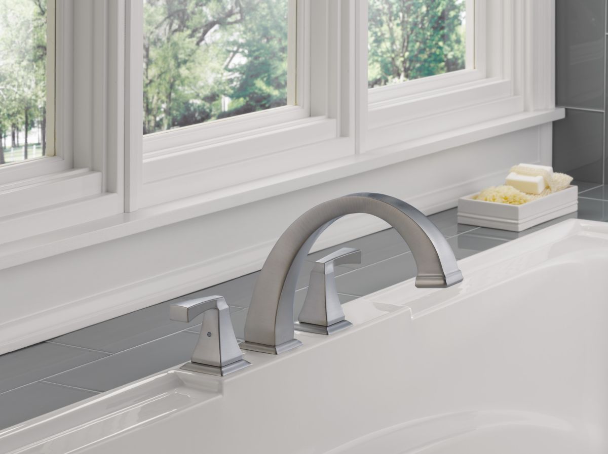 DELTA Dryden Roman Tub Trim — Stainless