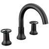 DELTA Trinsic Roman Tub Faucet Trim — Matte Black