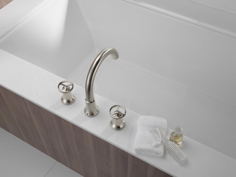 DELTA Trinsic Roman Tub Faucet Trim — Stainless