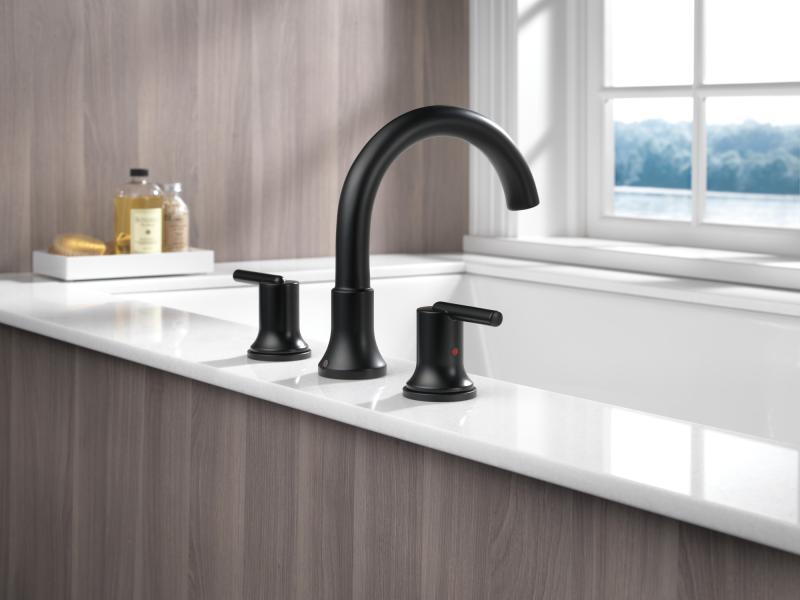 DELTA Trinsic Roman Tub Trim — Matte Black