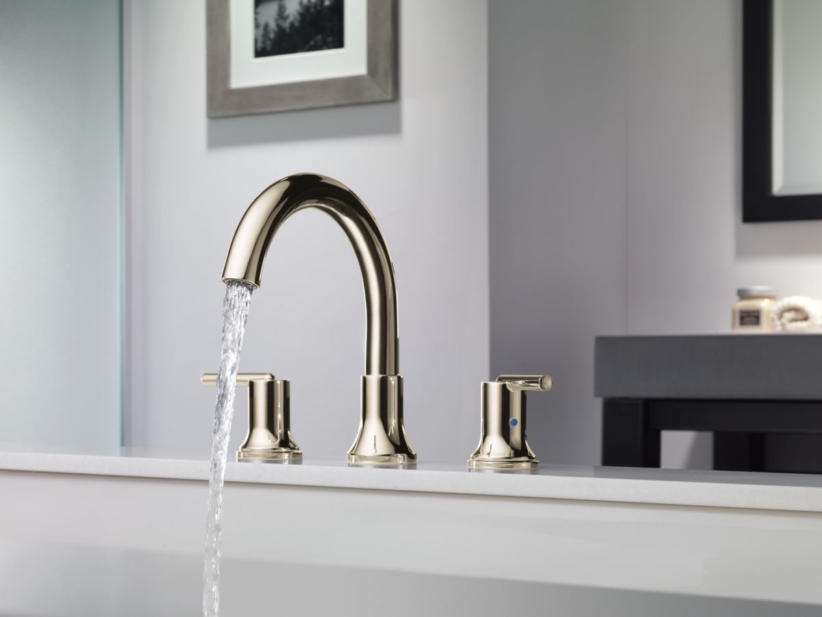 DELTA Trinsic Roman Tub Faucet Trim — Polished Nickel