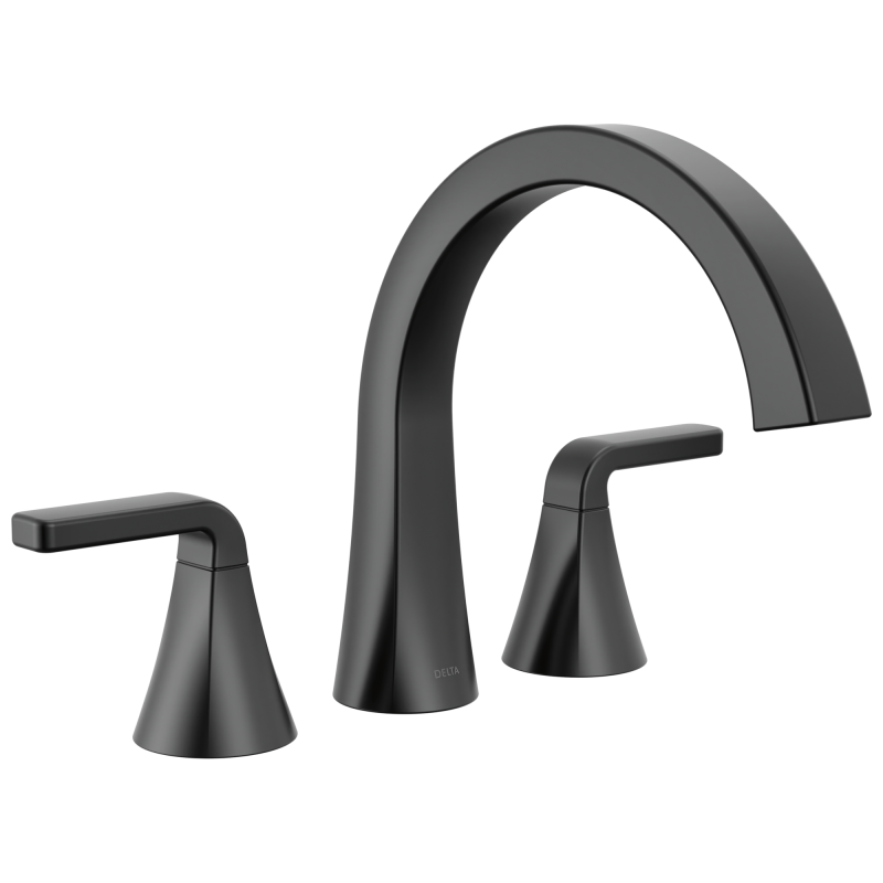 DELTA Lineax Roman Tub Trim — Matte Black