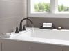 DELTA Lineax Roman Tub Trim — Matte Black