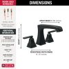 DELTA Ashlyn Roman Tub Trim — Matte Black