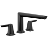 DELTA Galeon 3-Hole Roman Tub Trim — Matte Black