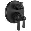 DELTA Dorval Traditional 2-Handle Monitor 17 Series Valve Trim with 3 Setting Diverter — Matte Black