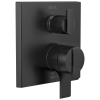 DELTA Ara Angular Modern Monitor 17 Series Valve Trim with 3-Setting Integrated Diverter — Matte Black