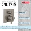 DELTA Ara Angular Modern Monitor 17 Series Valve Trim with 3-Setting Integrated Diverter — Stainless