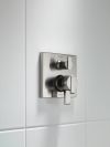 DELTA Ara Angular Modern Monitor 17 Series Valve Trim with 3-Setting Integrated Diverter — Stainless