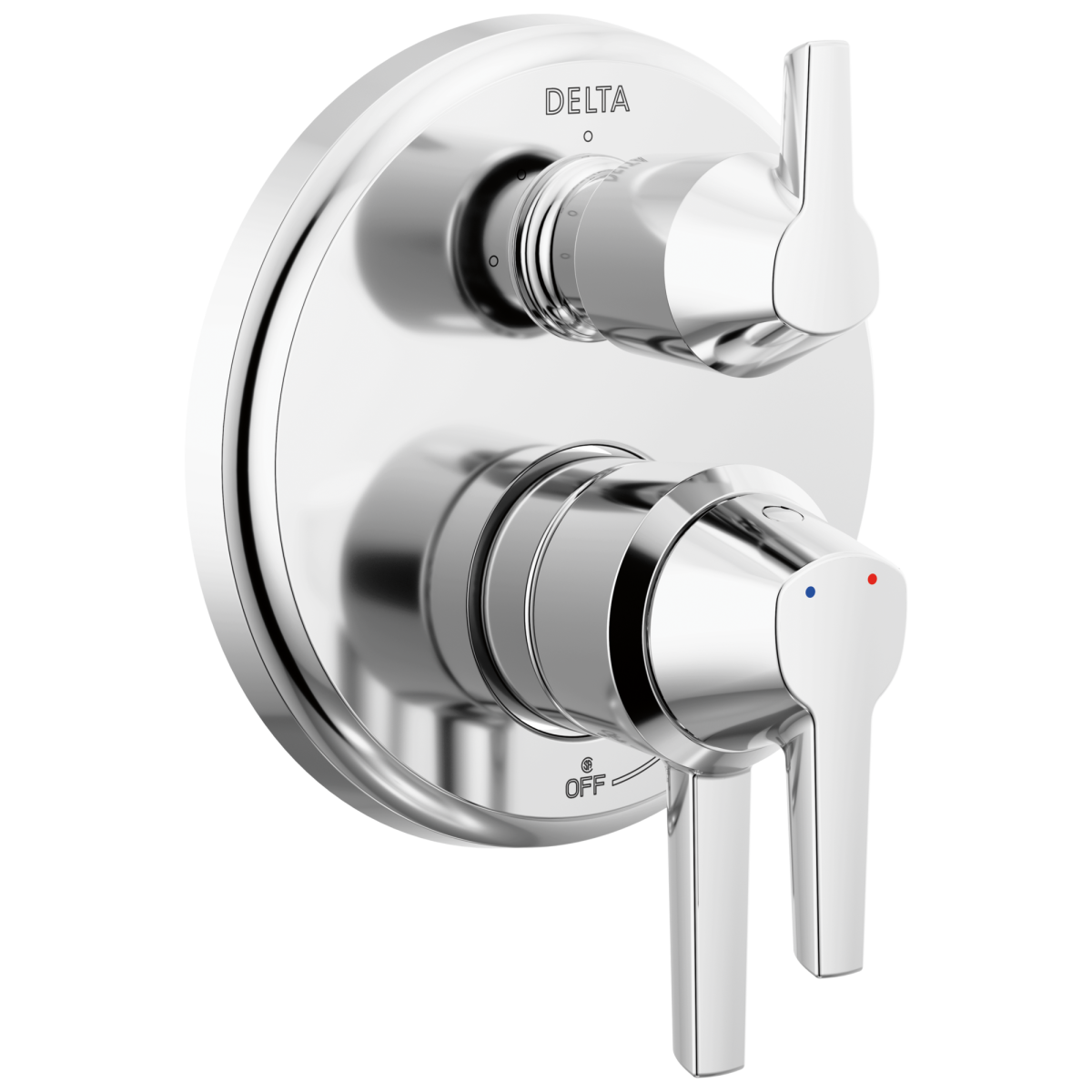 DELTA Galeon 17S Integrated Diverter Trim - 3 Setting — Lumicoat® Chrome