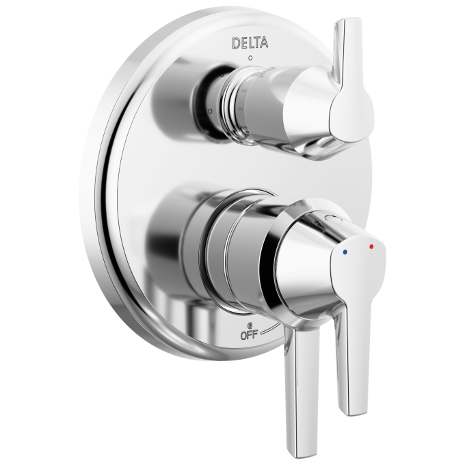 DELTA Galeon 17S Integrated Diverter Trim - 3 Setting — Lumicoat® Chrome