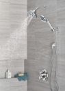 DELTA Universal Showering Components H2OKINETIC 5-Setting Contemporary Raincan Shower Head — Lumicoat® Chrome