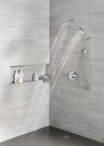 DELTA Universal Showering Components H2OKINETIC 5-Setting Contemporary Raincan Shower Head — Lumicoat® Chrome