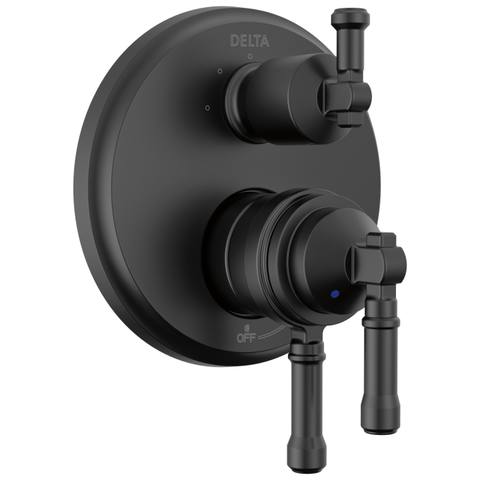 DELTA Broderick 17 Series Integrated Diverter Trim 3-Setting — Matte Black