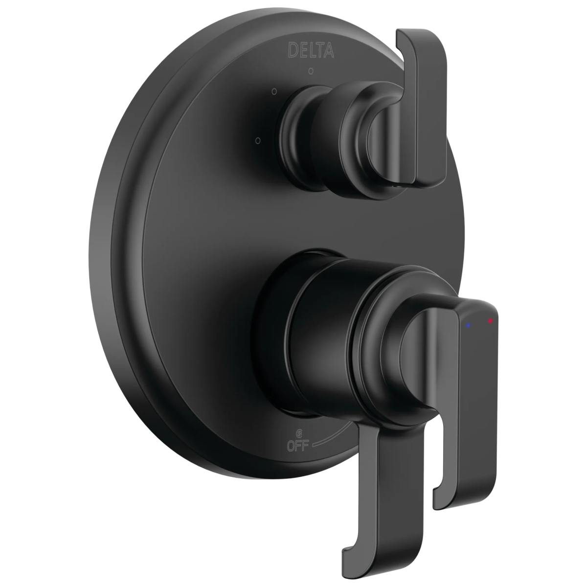 DELTA Tetra 17 Series Integrated Diverter Trim with 3-Setting — Matte Black
