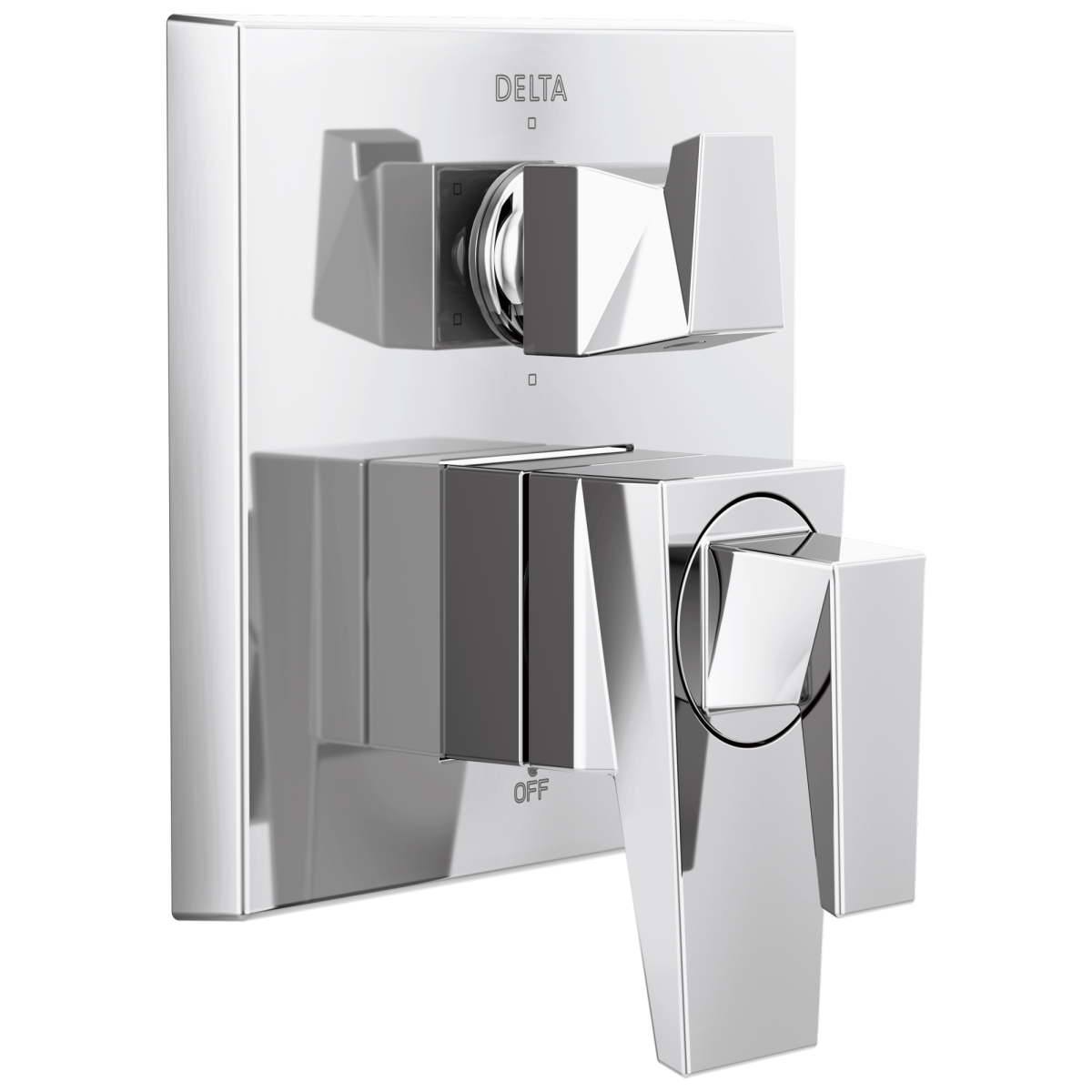 DELTA Trillian Two-Handle Monitor 17 Series Valve Trim with 6-Setting Diverter — Lumicoat® Chrome