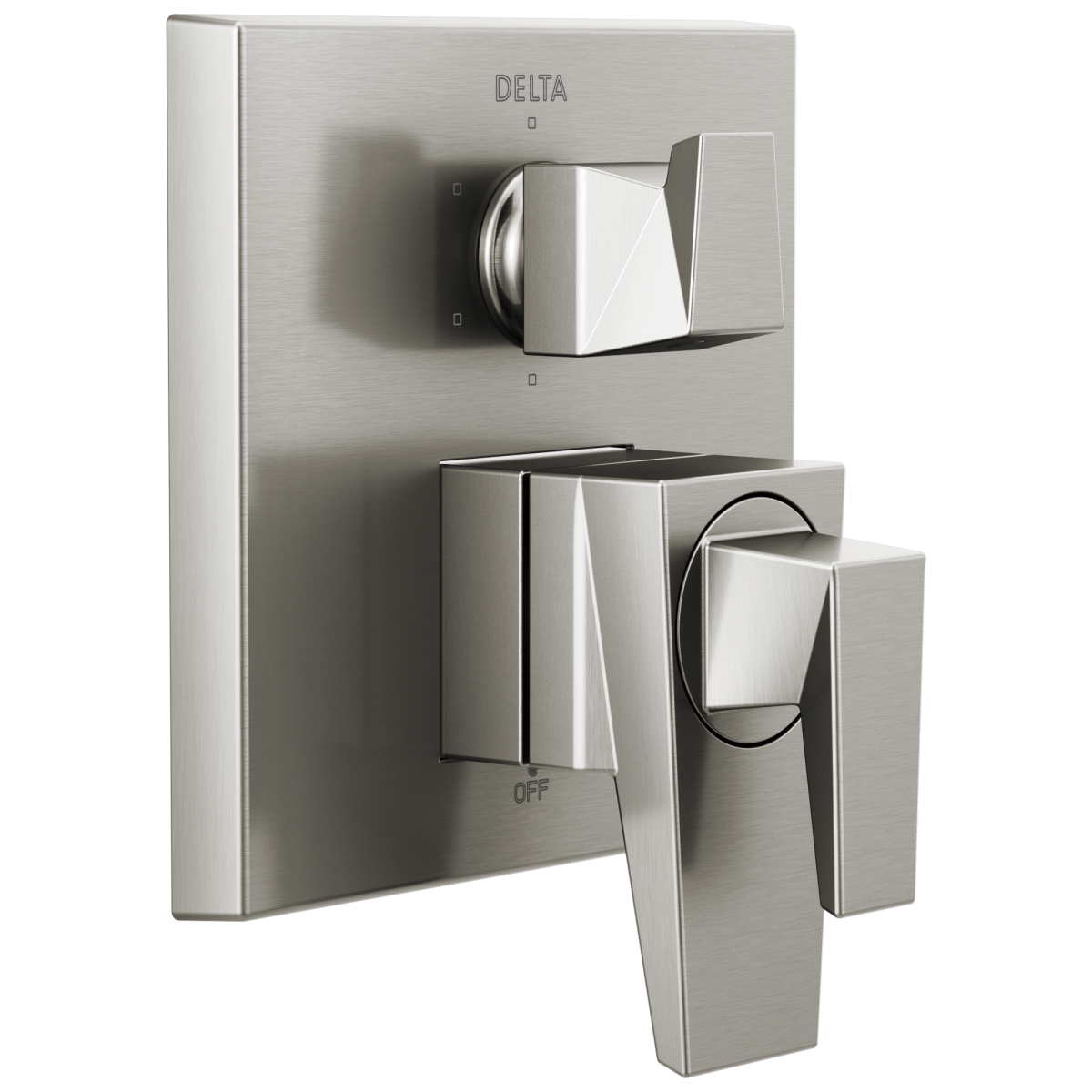 DELTA Trillian Two-Handle Monitor 17 Series Valve Trim with 6-Setting Diverter — Lumicoat® Stainless
