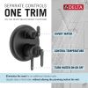 DELTA Bonacci 17 Series 6-Setting Integrated Diverter Trim — Matte Black
