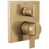 DELTA Ara Angular Modern Monitor 17 Series Valve Trim with 6-Setting Integrated Diverter — Champagne Bronze