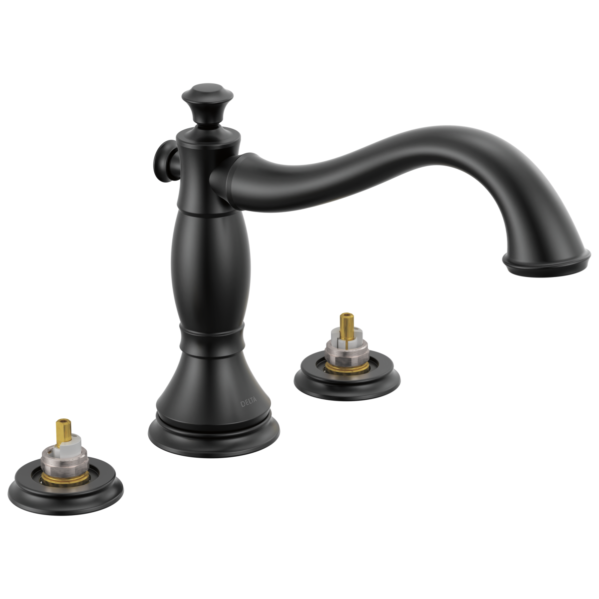 DELTA Cassidy Roman Tub Faucet Trim — Matte Black