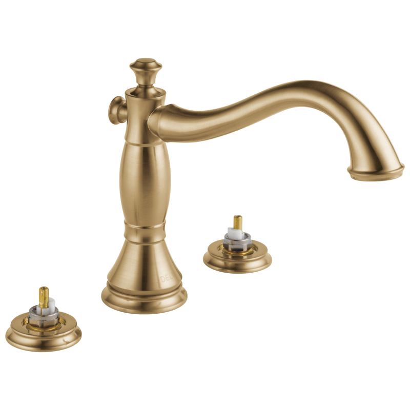 DELTA Cassidy Roman Tub Trim - Less Handles — Champagne Bronze