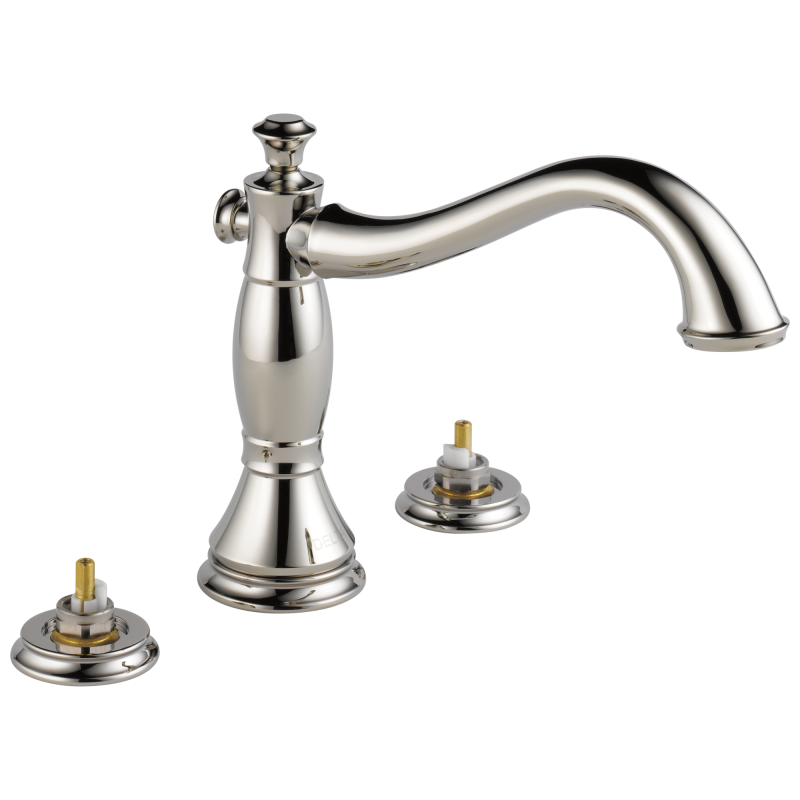 DELTA Cassidy Roman Tub Trim - Less Handles — Polished Nickel