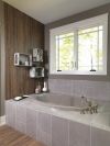 DELTA Cassidy Roman Tub Trim - Less Handles — Polished Nickel