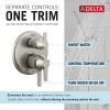 DELTA Galeon 17S Integrated Diverter Trim - 6 Setting — Lumicoat® Stainless
