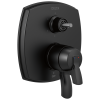 DELTA Stryke 17 Series Integrated Diverter Trim with Six Function Diverter Less Diverter Handle — Matte Black
