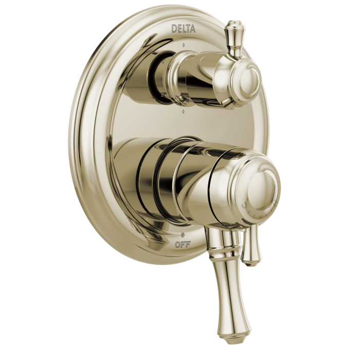 DELTA Cassidy Traditional Monitor 17 Series Valve Trim with 6-Setting Integrated Diverter — Polished Nickel