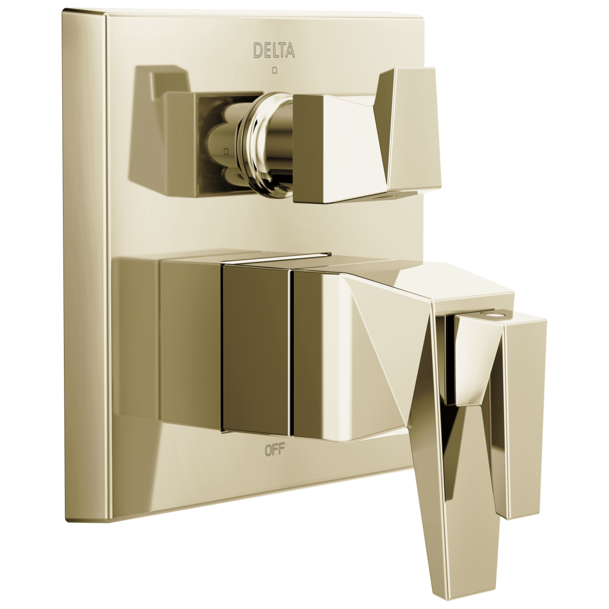 DELTA Trillian Two-Handle Monitor 17T Series Valve Trim with 3-Setting Diverter — Lumicoat® Polished Nickel