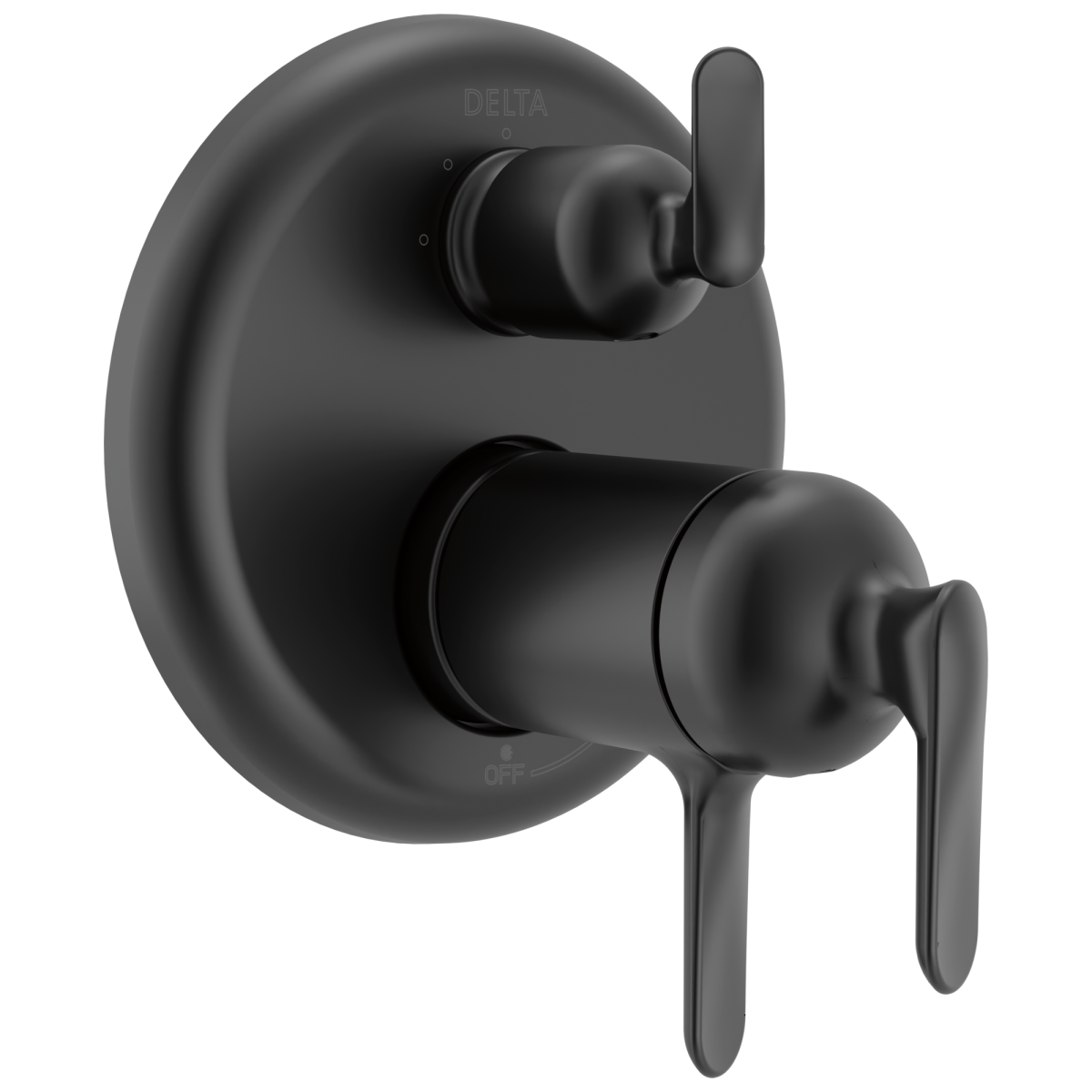 DELTA Bonacci 17T Series 3-Setting Integrated Diverter Trim — Matte Black