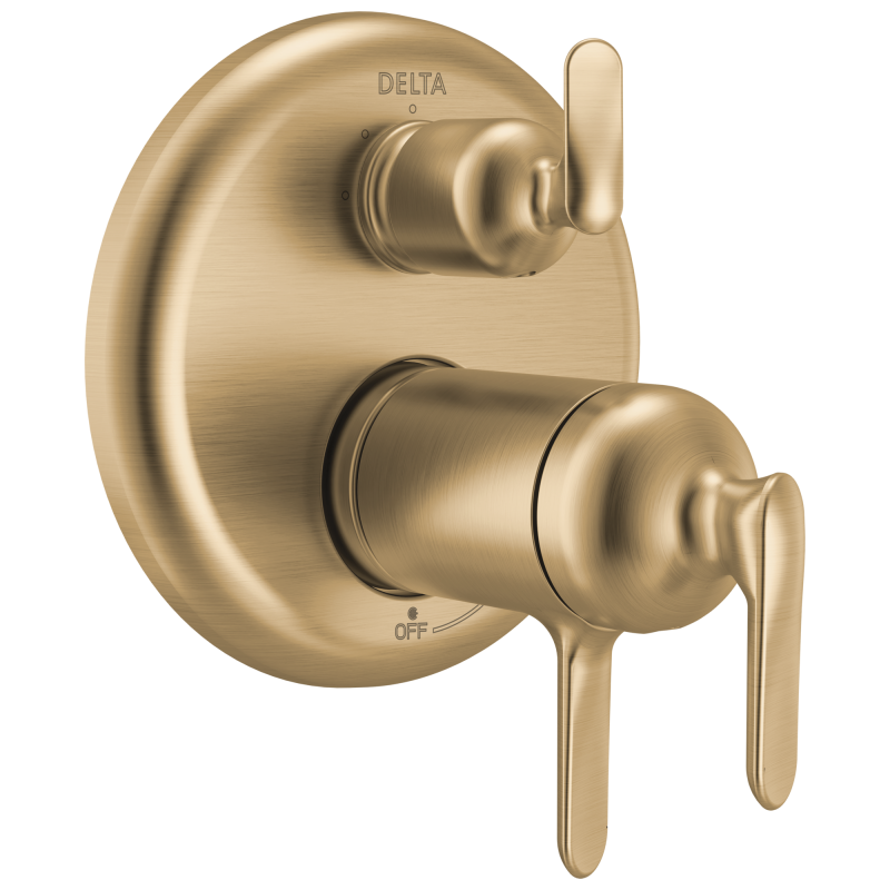DELTA Bonacci 17T Series 3-Setting Integrated Diverter Trim — Lumicoat® Champagne Bronze
