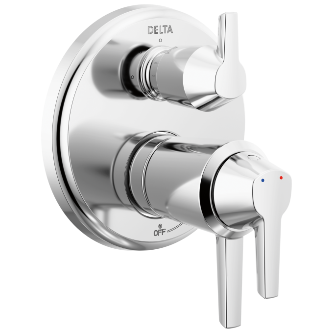 DELTA Galeon 17T S Integrated Diverter Trim-3 Setting — Lumicoat® Chrome