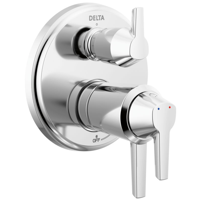 DELTA Galeon 17T S Integrated Diverter Trim-3 Setting — Lumicoat® Chrome