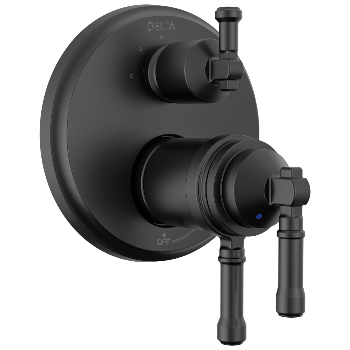 DELTA Broderick 17T Series Integrated Diverter Trim 3-Setting — Matte Black