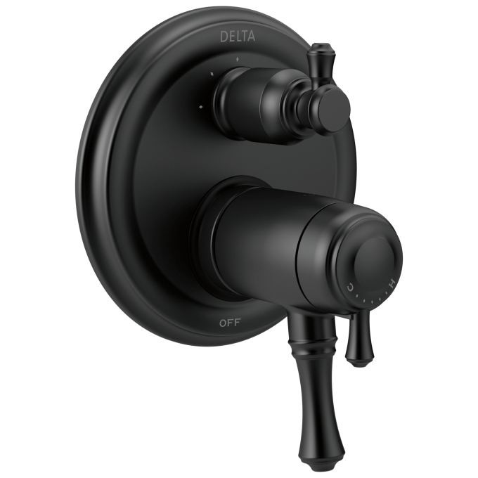 DELTA Cassidy Diverter Trim 3-Setting — Matte Black
