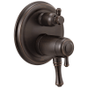 DELTA Cassidy Traditional 2-Handle TempAssure 17T Series Valve Trim with 3-Setting Integrated Diverter — Venetian Bronze