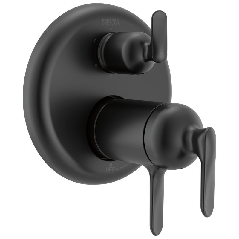 DELTA Bonacci 17T Series 6-Setting Integrated Diverter Trim — Matte Black