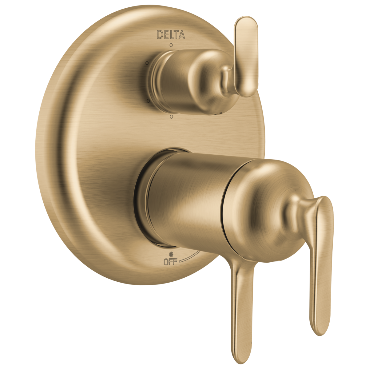 DELTA Bonacci 17T Series 6-Setting Integrated Diverter Trim — Lumicoat® Champagne Bronze