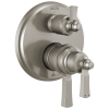DELTA Dorval Traditional 2-Handle Monitor 17T Series Valve Trim with 6 Setting Diverter — Stainless