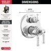 DELTA Broderick 17T Series Integrated Diverter Trim 6-Setting — Lumicoat® Chrome